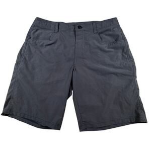 Kuhl Button-Fly Rip Stop Shorts Lightweight Breathable Quick Dry Gray Men Sz 34
